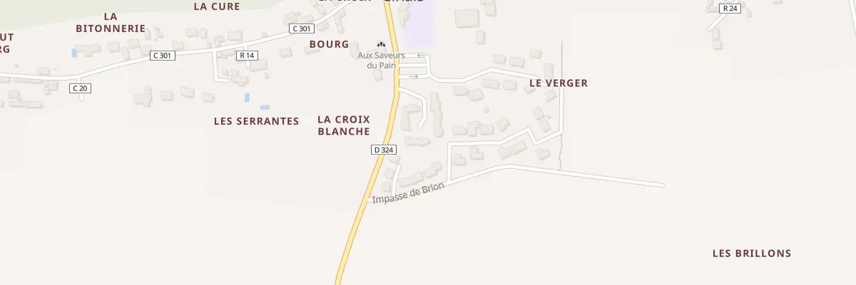 Plan du 7 Le Verger à Cinais