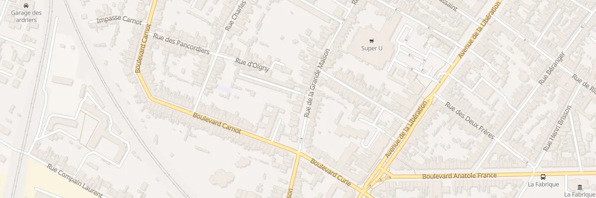 Plan du 124 Rue de la Grande Maison au Mans