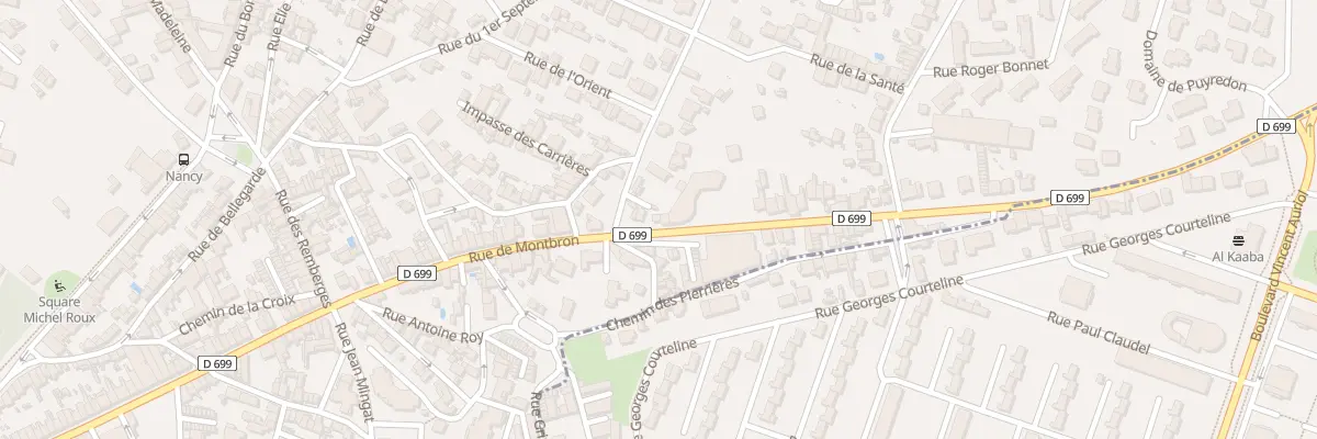 Plan du 170 Rue de Montbron à Angoulême