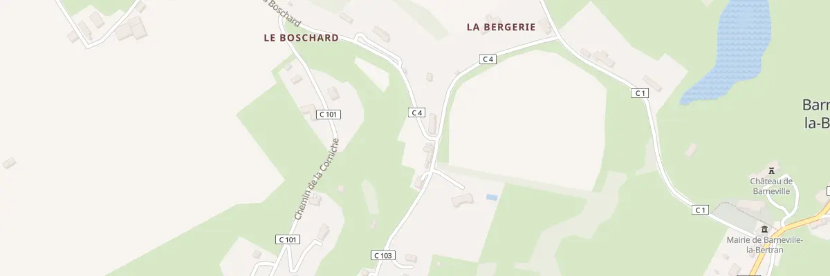 Plan du 32 Che du Lieu Doublet à Barneville-la-Bertran