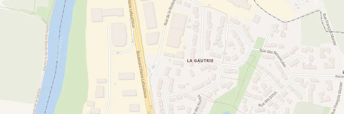 Plan du 14 Rue de la Rivière à Arnage