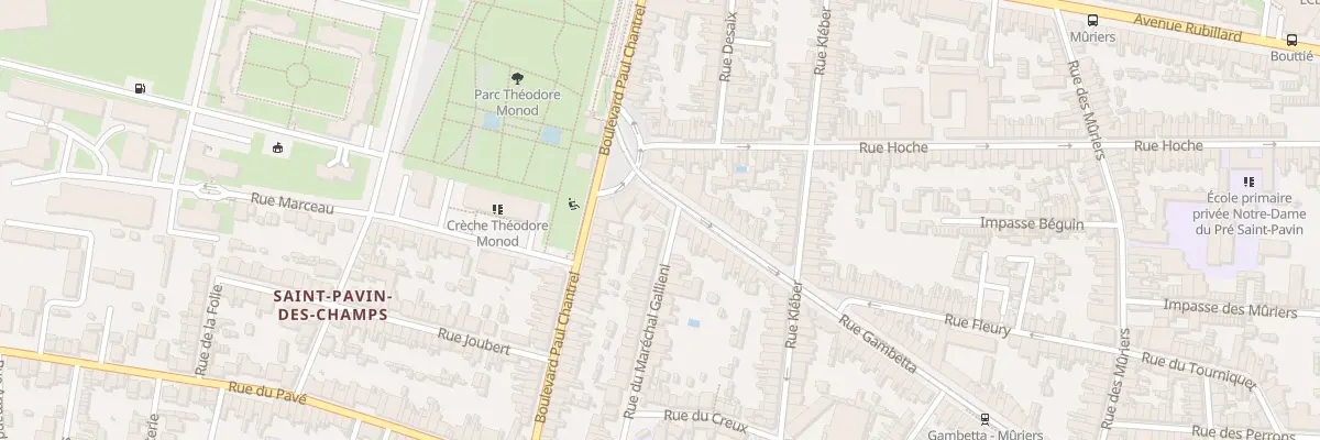 Plan du 231 Rue Gambetta au Mans