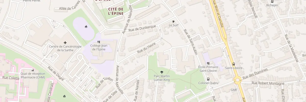 Plan du 24 Rue du Havre au Mans