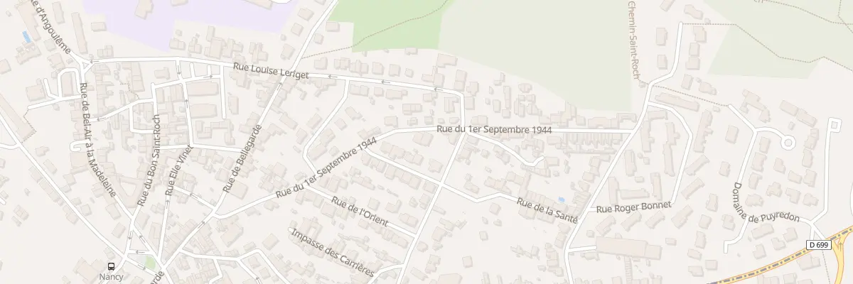 Plan du 58 Rue du 1er Septembre 1944 à Angoulême