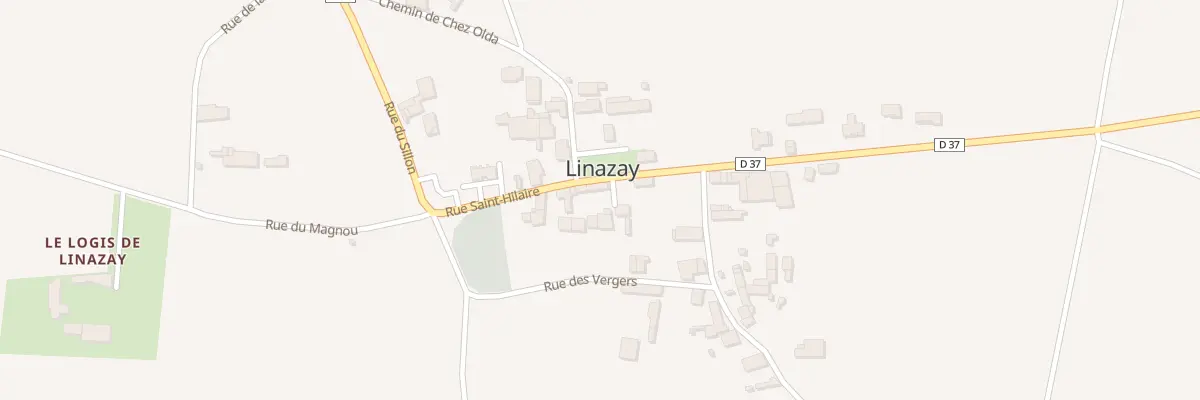 Plan du 2 Imp de l’Ancienne Poste à Linazay