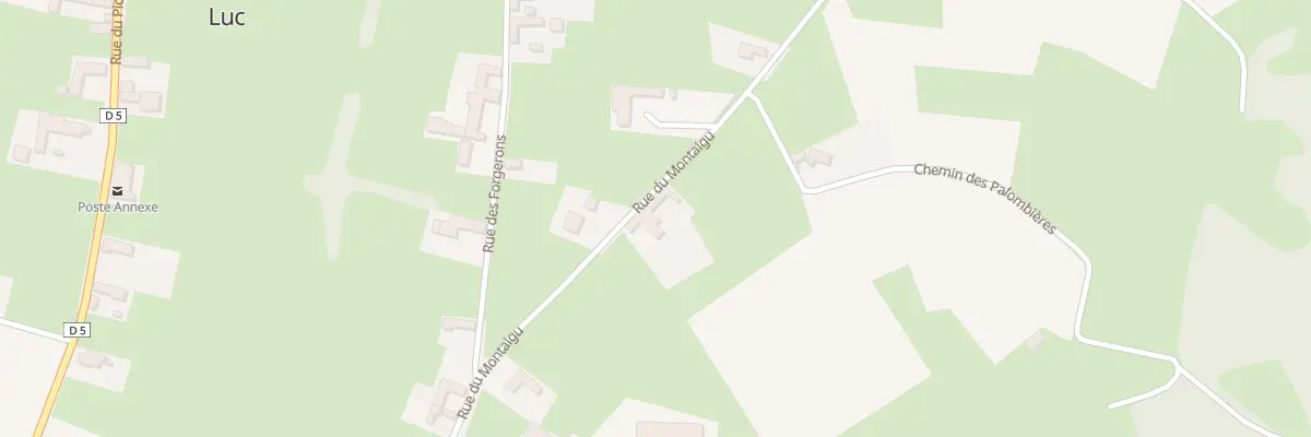 Plan du 23 Rue du Montaigu à Luc