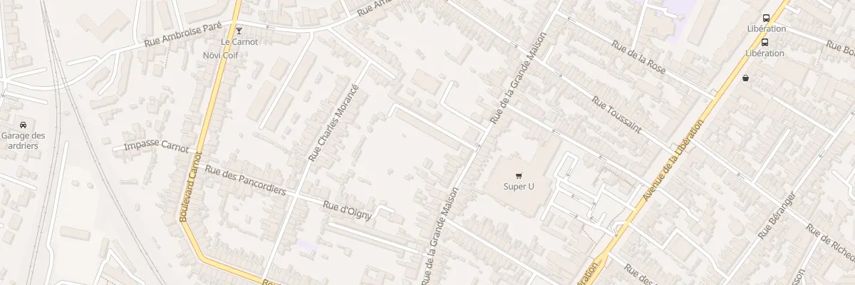 Plan du 84 Rue de la Grande Maison au Mans