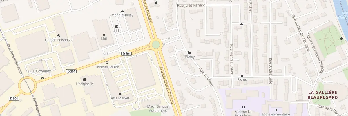 Plan du 145 Rue du Leard au Mans