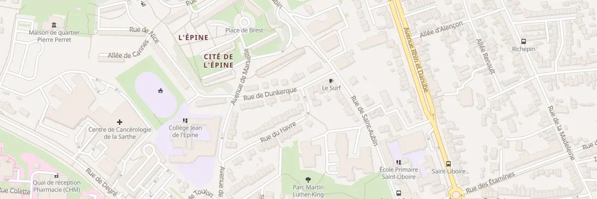 Plan du 37 Rue du Havre au Mans