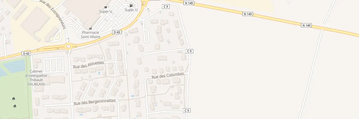 Plan du 5700 La Fosse Montour à Vouillé