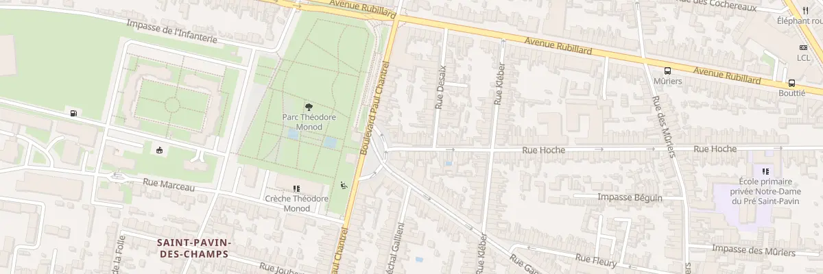 Plan du 140 Rue Hoche au Mans