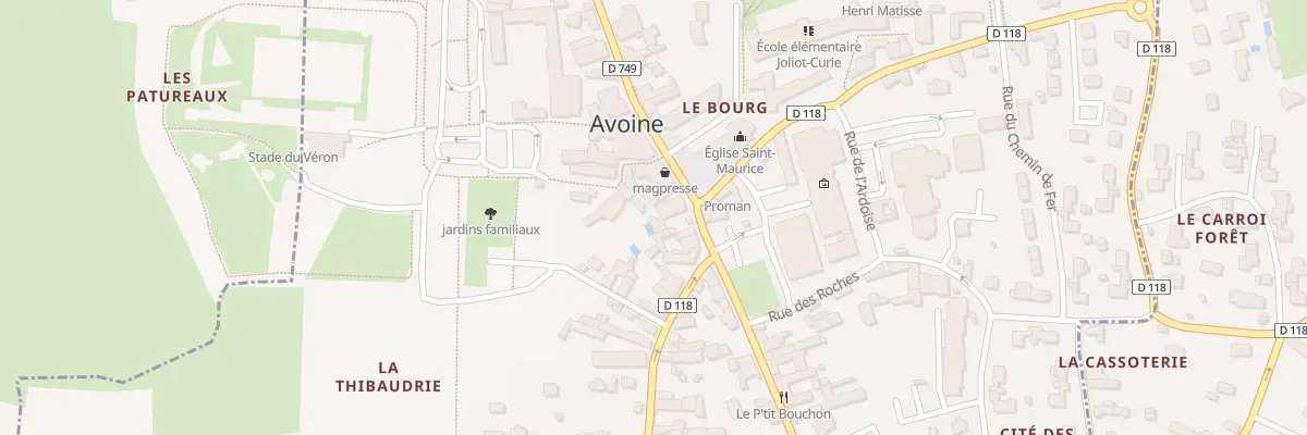 Plan du 26T Rue Marcel Vignaud à Avoine