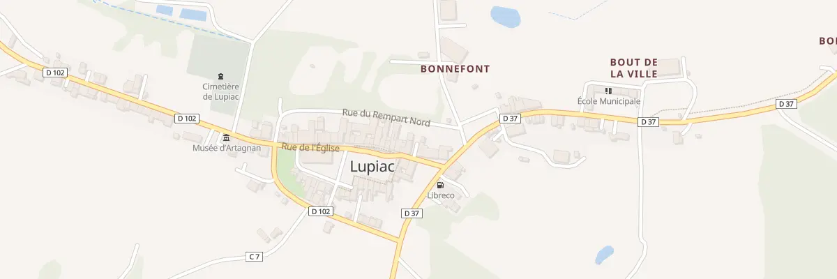 Plan du 5104 Gr Grande Rue à Lupiac