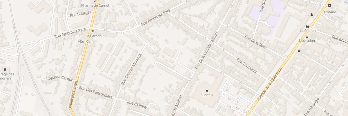 Plan du 70B Rue de la Grande Maison au Mans