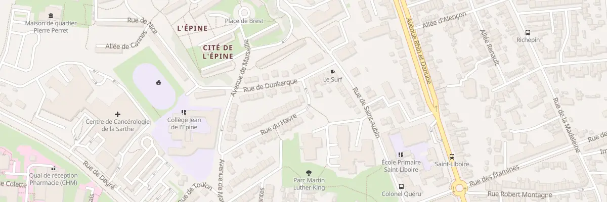 Plan du 35 Rue du Havre au Mans