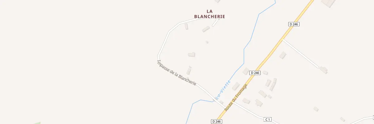 Plan du 146 Imp de la Blancherie à Camembert