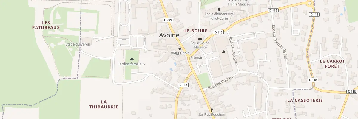 Plan du 26 Rue Marcel Vignaud à Avoine