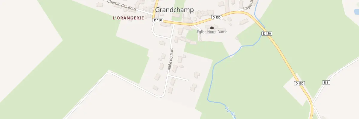 Plan du 8 All du Parc à Grandchamp