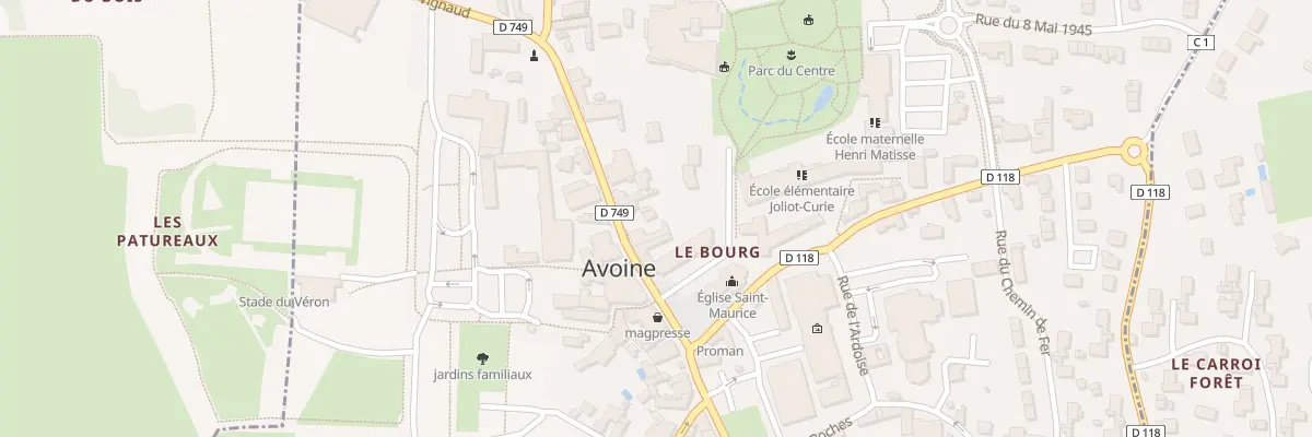 Plan du 33 Rue Marcel Vignaud à Avoine