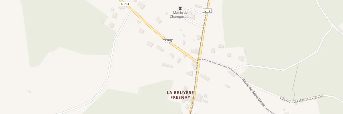 Plan du 5000 La Cour de la Bruyere à Champosoult