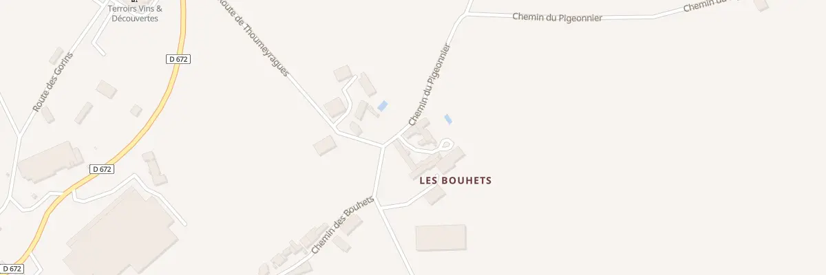 Plan du 222 Village des Bouhets aux Lèves-et-Thoumeyragues