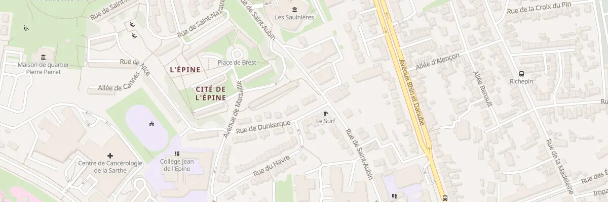 Plan du 4 Rue de Dunkerque au Mans