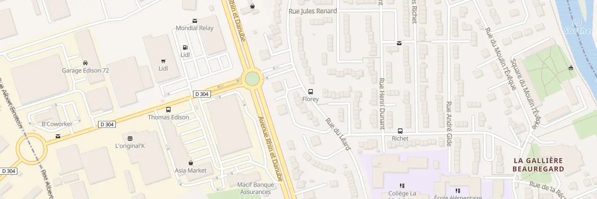 Plan du 141 Rue du Leard au Mans