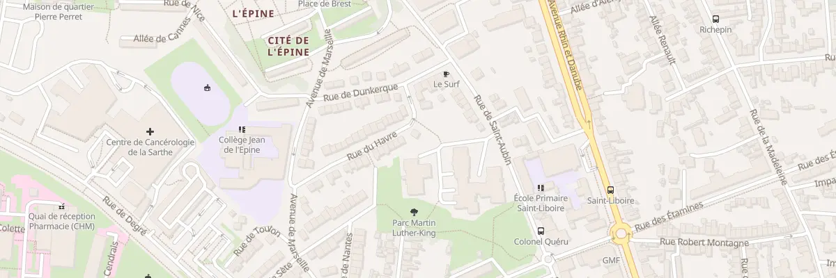 Plan du 32 Rue du Havre au Mans