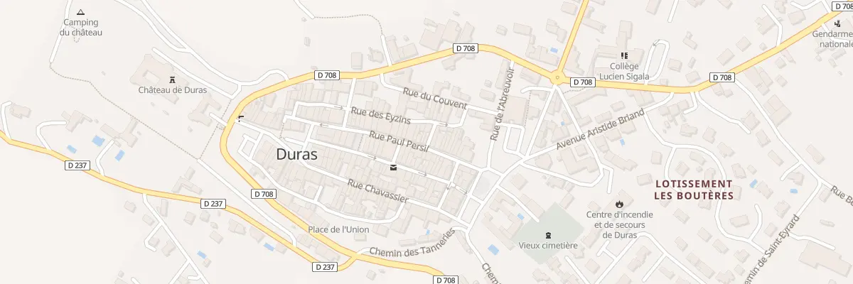 Plan du 39 Rue Paul Persil à Duras