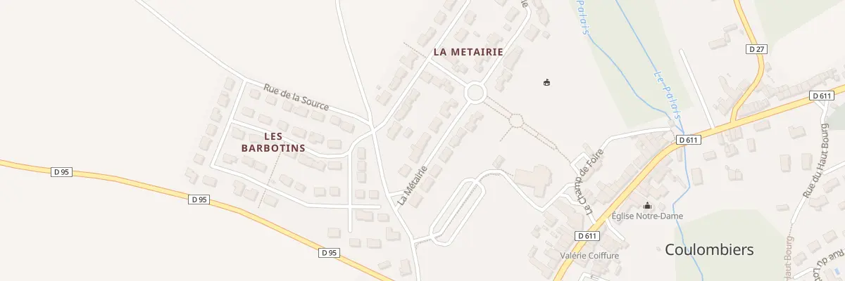 Plan du 5 La Métairie à Coulombiers