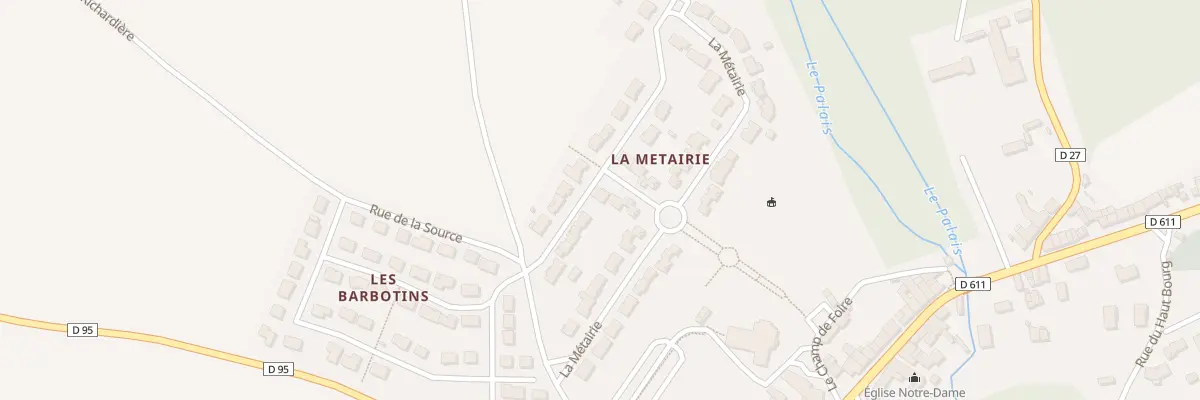 Plan du 5 All de la Métairie à Coulombiers