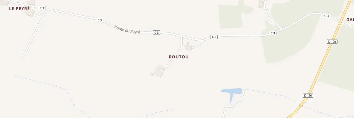 Plan du 5091 Routou à Anzex