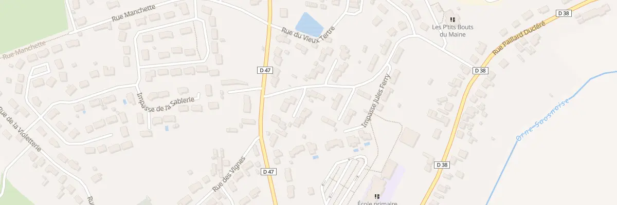 Plan du 7 Rue du Tertre à Montbizot