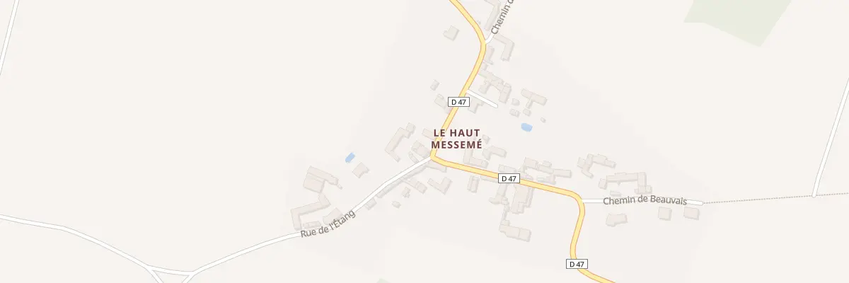 Plan du 4 Rte de Claunay à Messemé