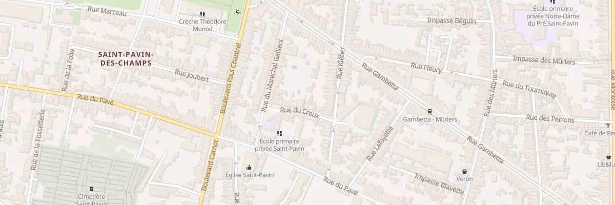 Plan du 23 Rue du Creux au Mans