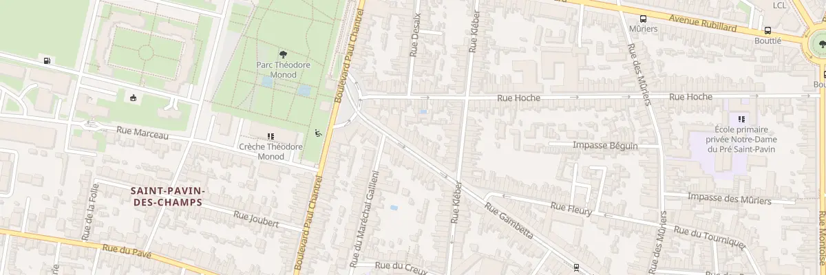 Plan du 210 Rue Gambetta au Mans