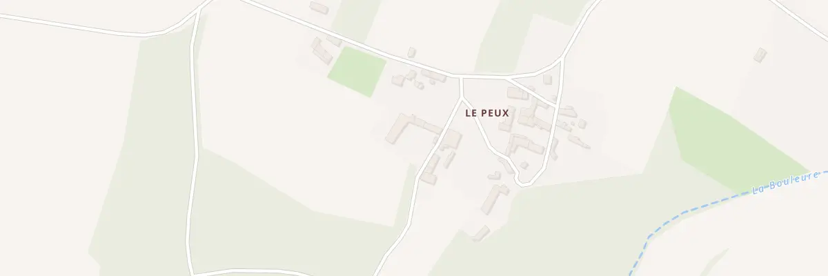 Plan du 15 Le Peux à Brux