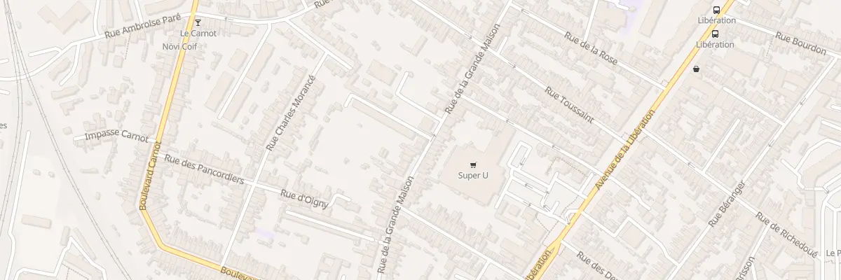 Plan du 80 Rue de la Grande Maison au Mans