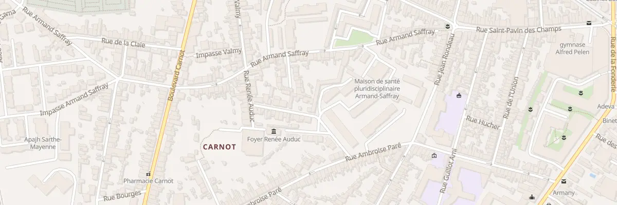 Plan du 41 Rue Renee Auduc au Mans