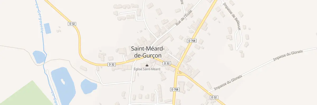 Plan du 2 Le Bourg à Saint-Méard-de-Gurçon