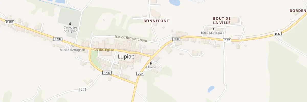Plan du 5102 Rte de Vic-Fezensac à Lupiac