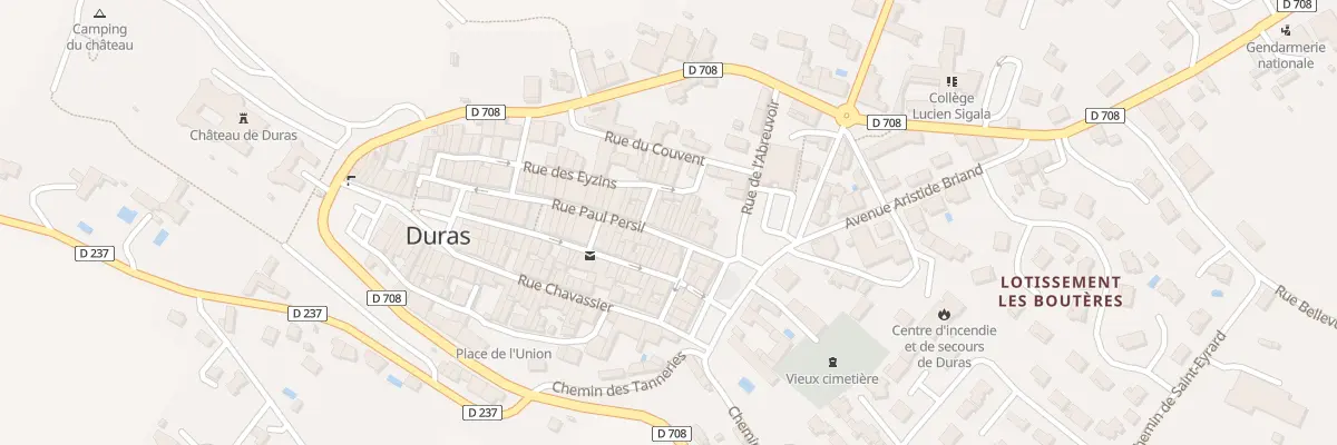 Plan du 45 Rue Paul Persil à Duras