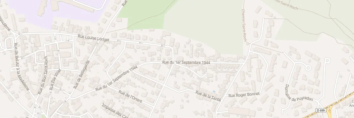 Plan du 45 Rue du 1er Septembre 1944 à Angoulême