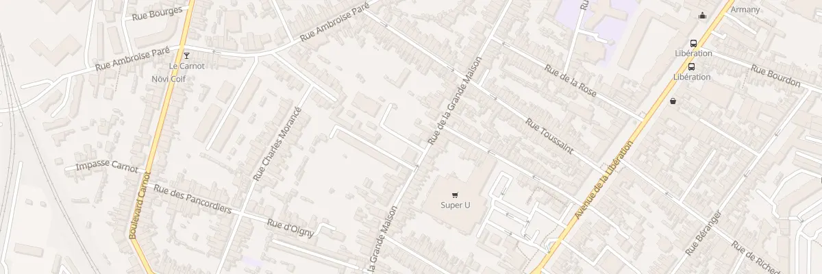 Plan du 70 Rue de la Grande Maison au Mans