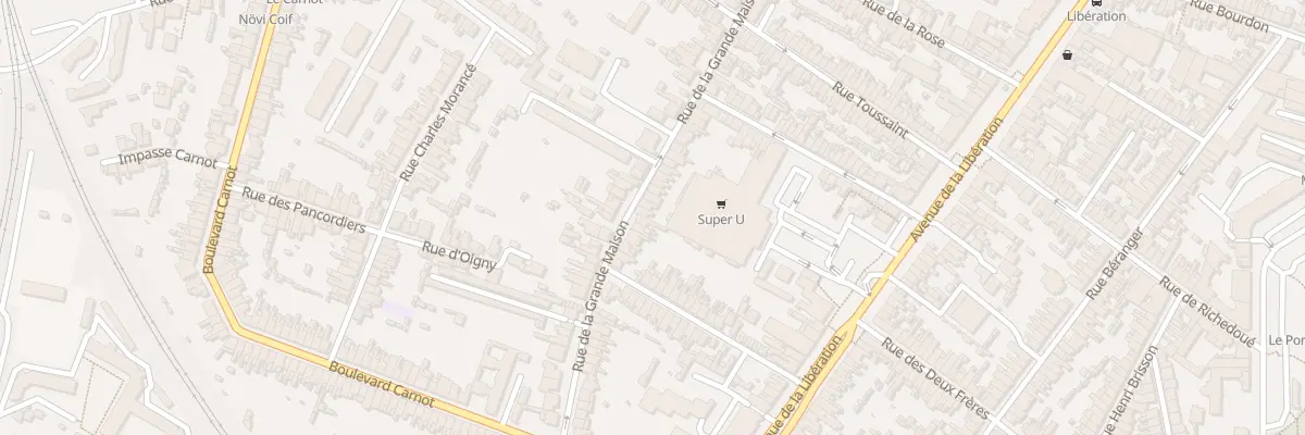 Plan du 85 Rue de la Grande Maison au Mans