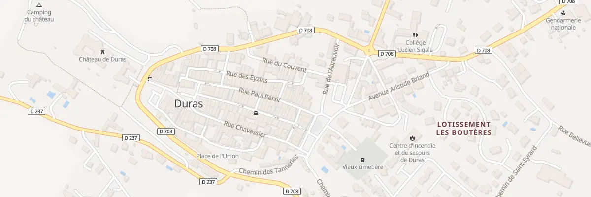 Plan du 49 Rue Paul Persil à Duras
