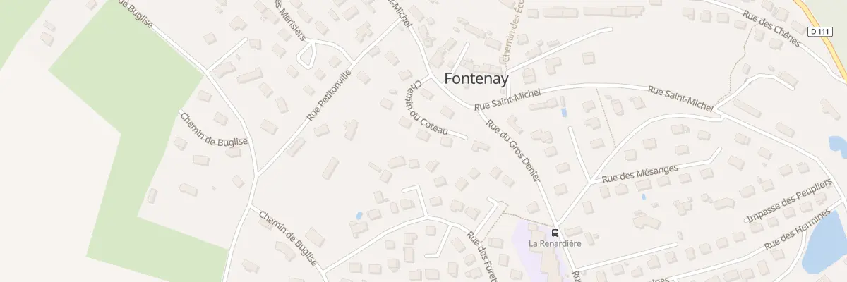 Plan du 8 Che du Coteau à Fontenay