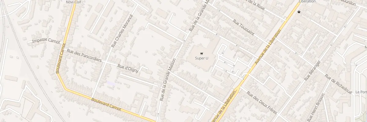 Plan du 87 Rue de la Grande Maison au Mans
