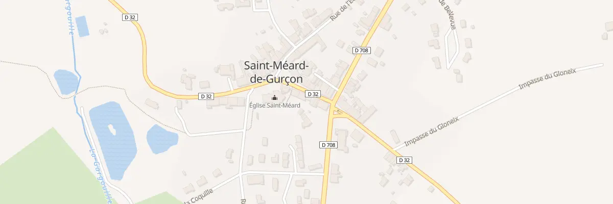 Plan du 45 Le Bourg à Saint-Méard-de-Gurçon