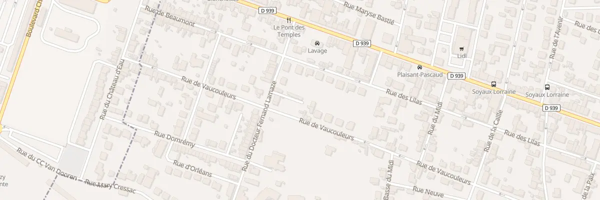 Plan du 14 Rue du Doc Fernand Lamaze à Soyaux
